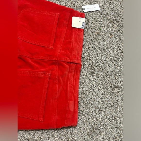 NWT Pilcro High-Rise Skinny Ankle Jeans Red Cotton Elastane Women's Size 31T - Picture 8 of 12